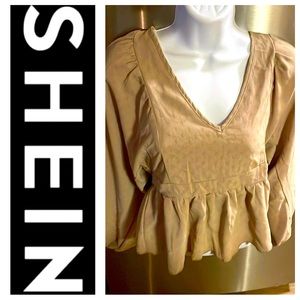 SHEIN Tan Crop Top